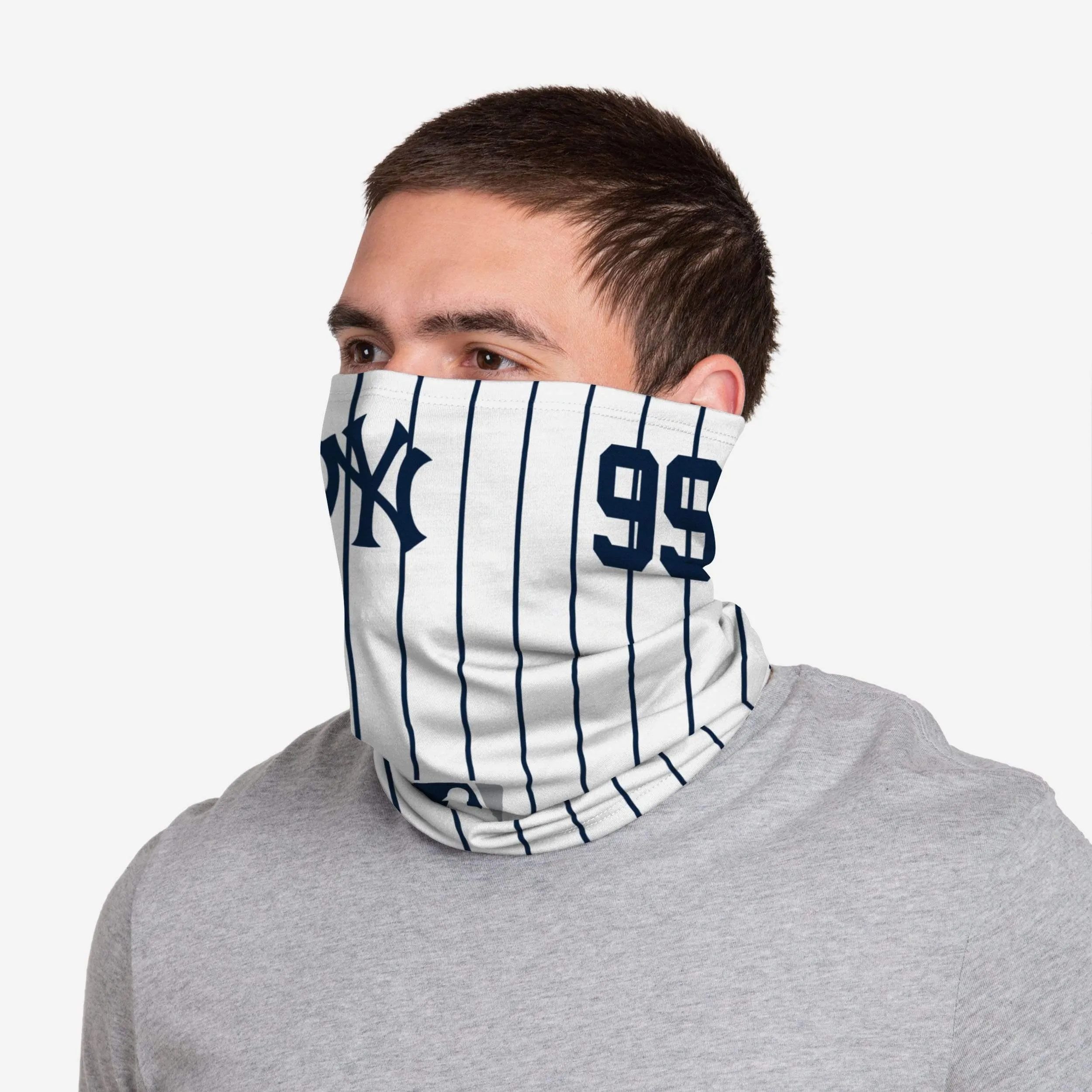 Aaron Judge New York Yankees On-Field Gameday Pinstripe Stitched Gaiter Scarf
