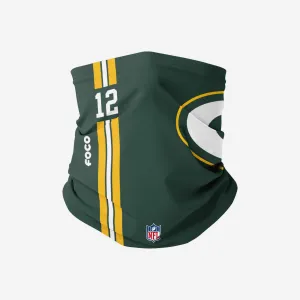 Aaron Rodgers Green Bay Packers On-Field Sideline Logo Gaiter Scarf