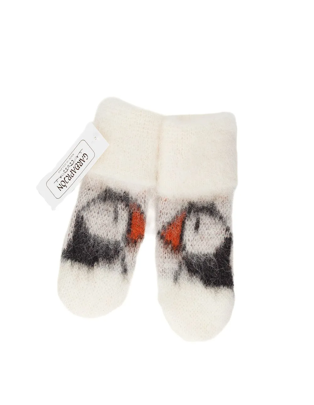 Brushed White Puffin Headband