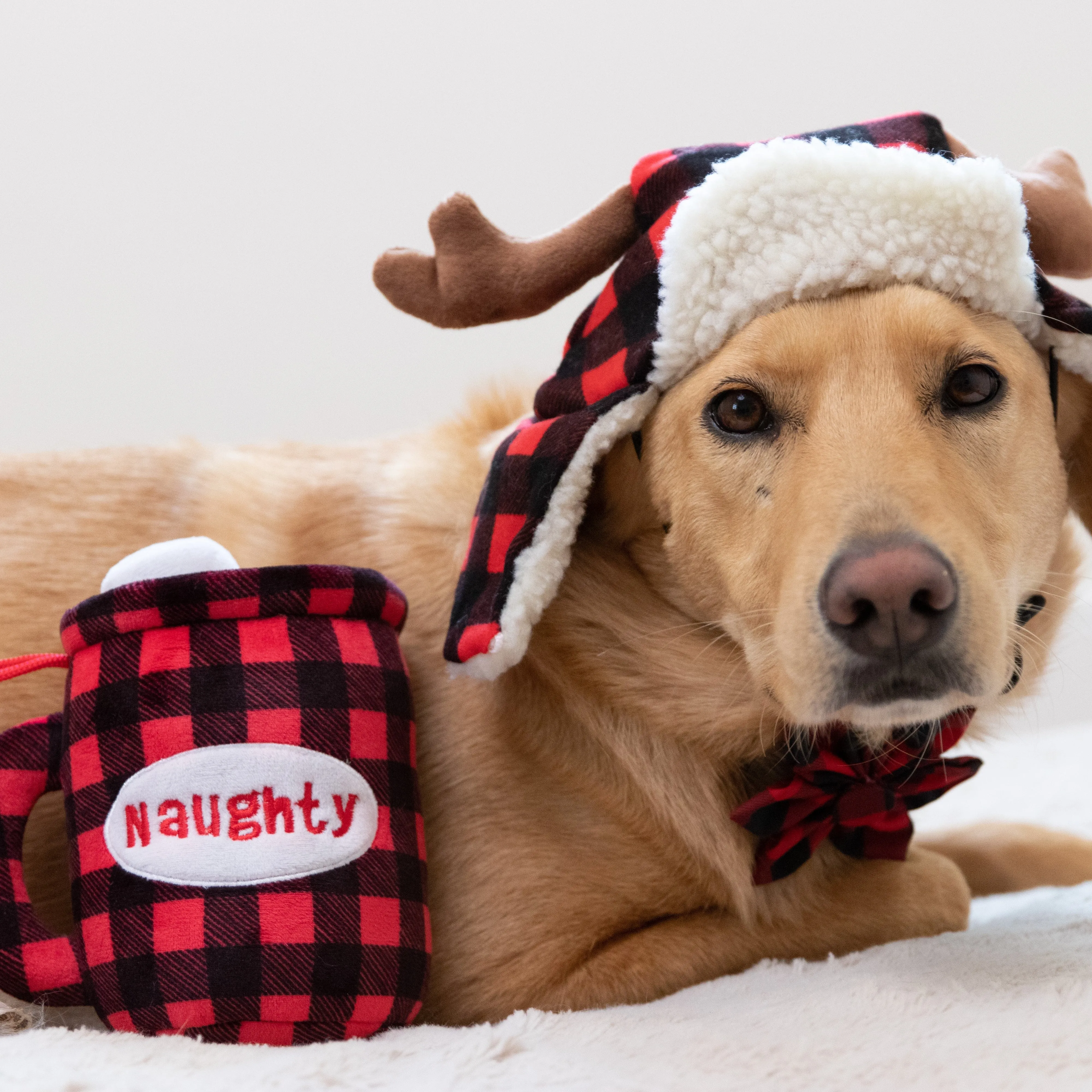 Buffalo Check Antler Hat with SnugFit®