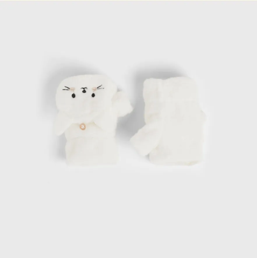 Fluffy Cat Mittens