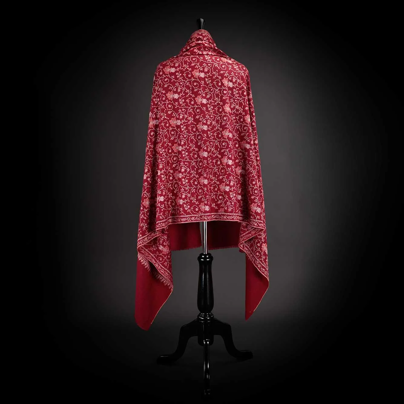 Ganderbal Hand Embroidered Pashmina Sozni Tilla