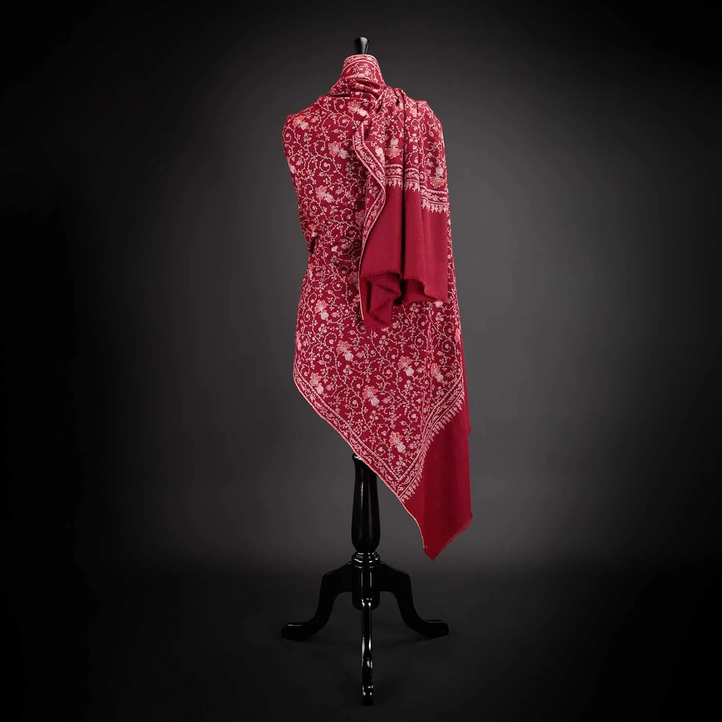 Ganderbal Hand Embroidered Pashmina Sozni Tilla