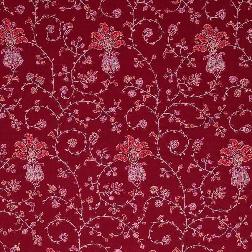Ganderbal Hand Embroidered Pashmina Sozni Tilla