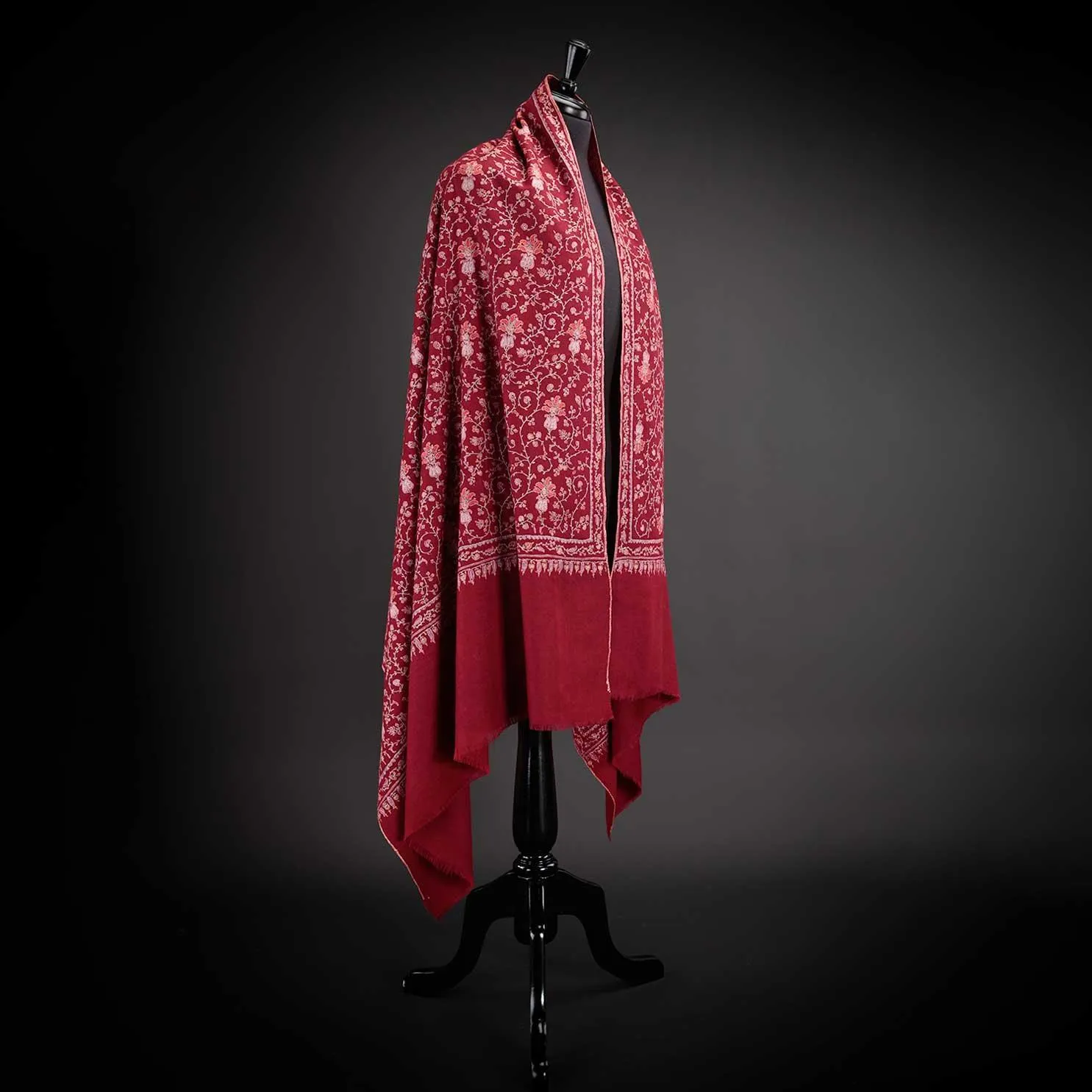 Ganderbal Hand Embroidered Pashmina Sozni Tilla