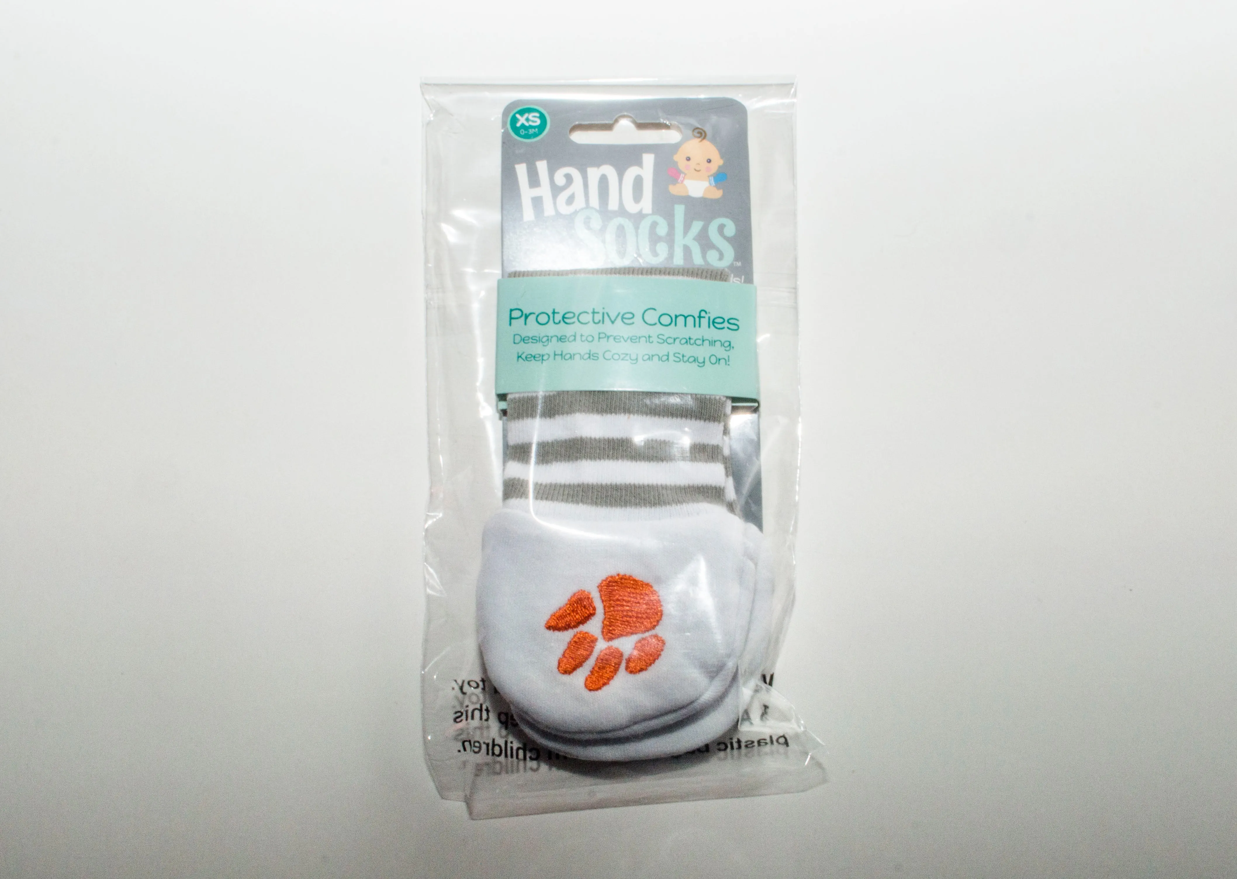 Handsocks 104XS CLEMSON (Logo) Plush Stay-On Strap-Free No-Scratch Warm Baby & Kid Mittens