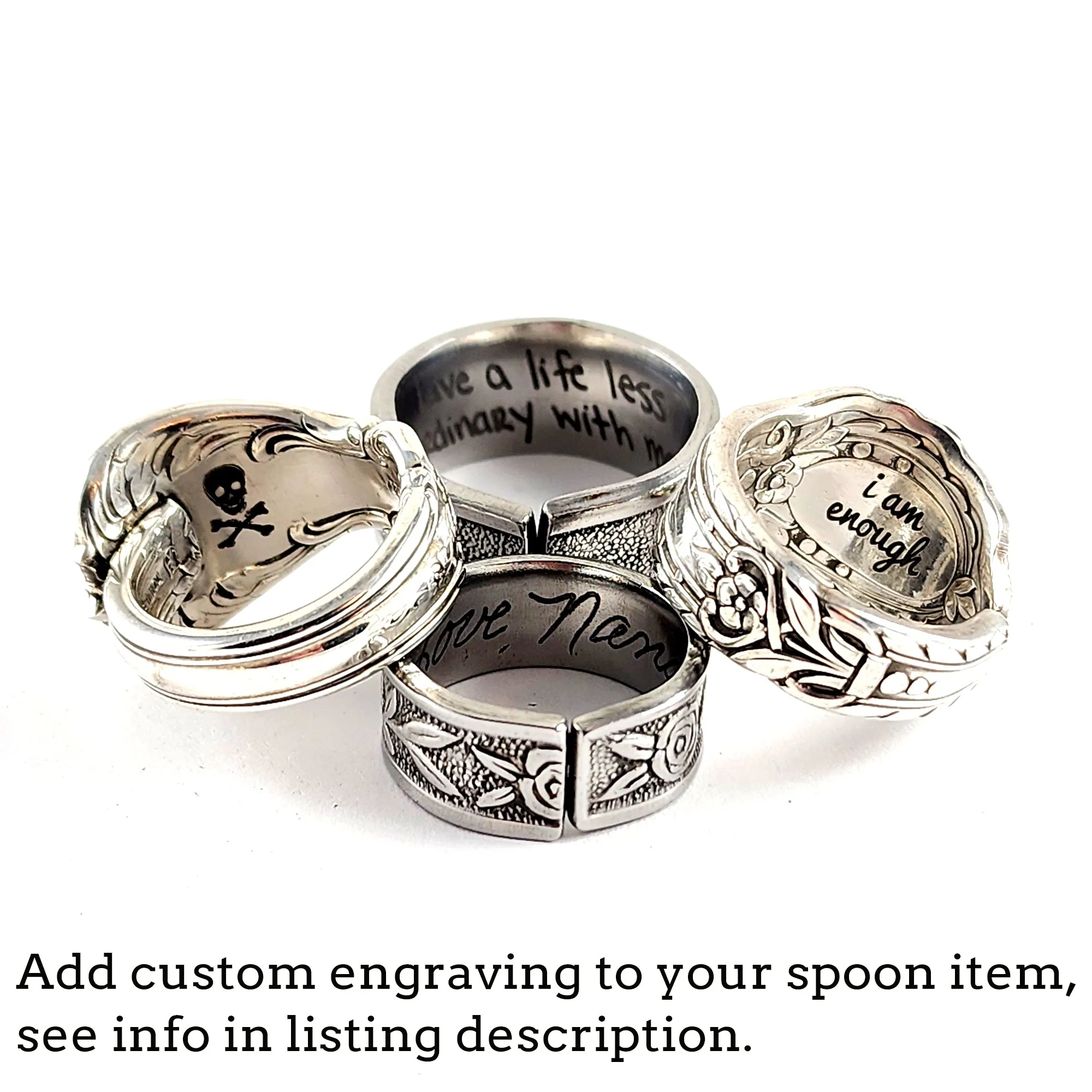 Maneki Neko Lucky Cat Stainless Steel Spoon Bracelet