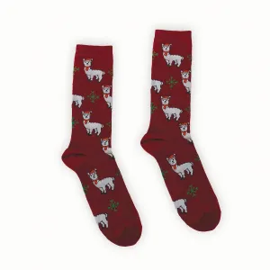 Pokoloko - Festive Alpaca Socks Red