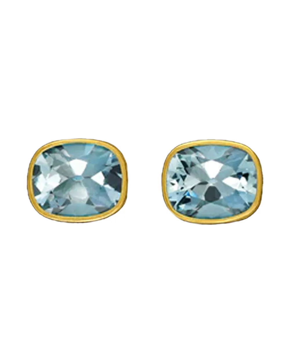 Soft Aqua Stud Earrings