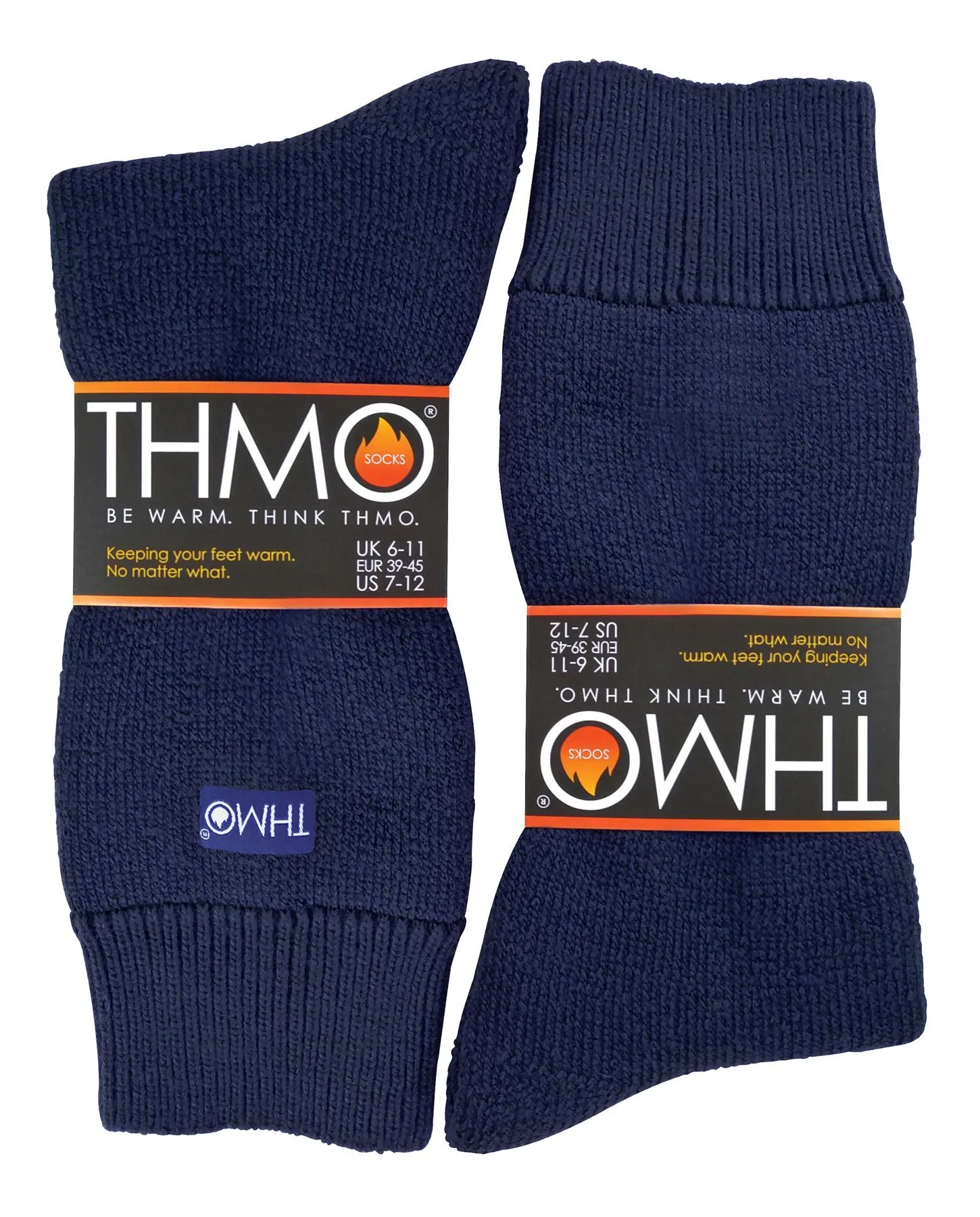 THMO - Mens Slipper Socks (42 Navy)