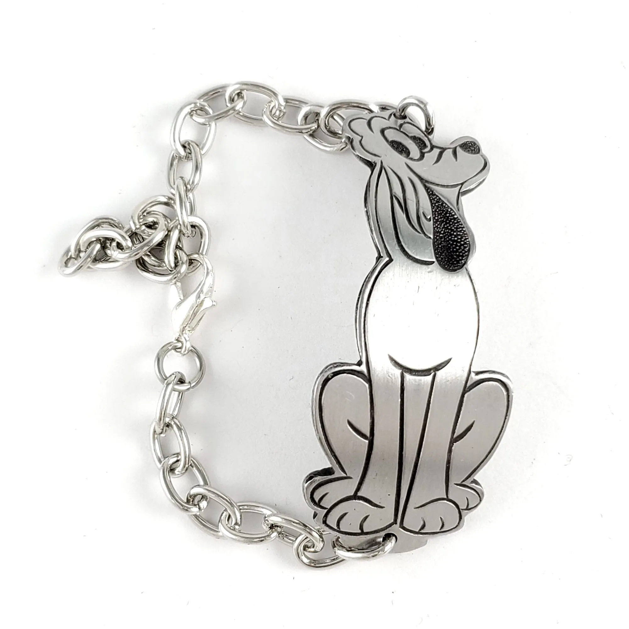 Vintage Pluto the Pup Stainless Steel Spoon Bracelet